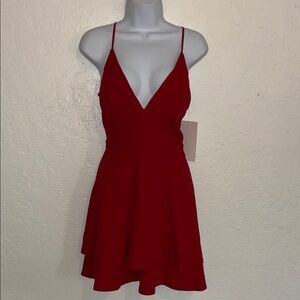 Honey and Rosie Scarlet Layered Mini Dress